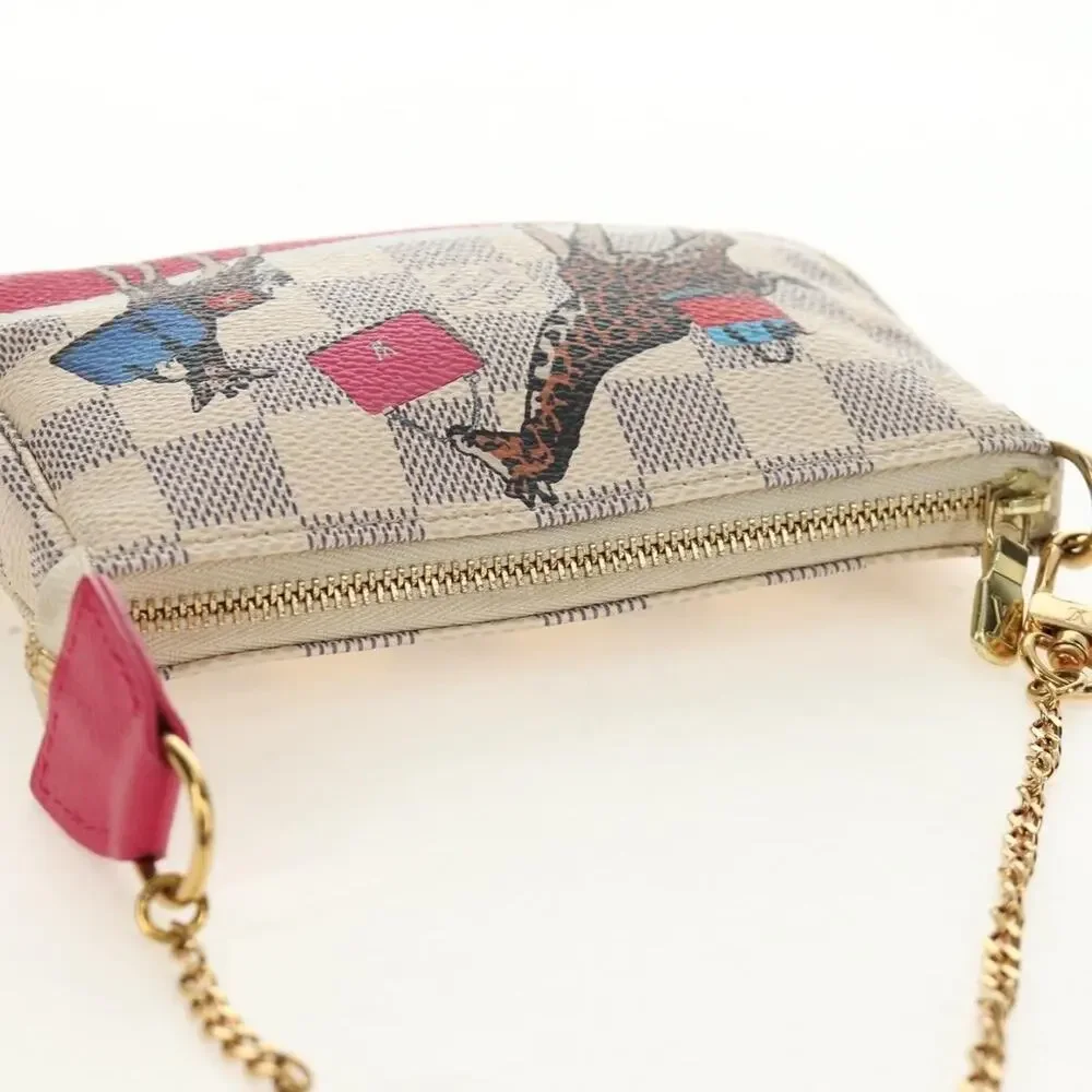 Louis Vuitton Damier Azur Mini Pochette Accessoires Pouch White